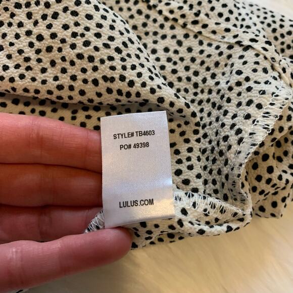 Lulu’s Roslyn Ivory Polka Dot Tank Top - Picture 8 of 9